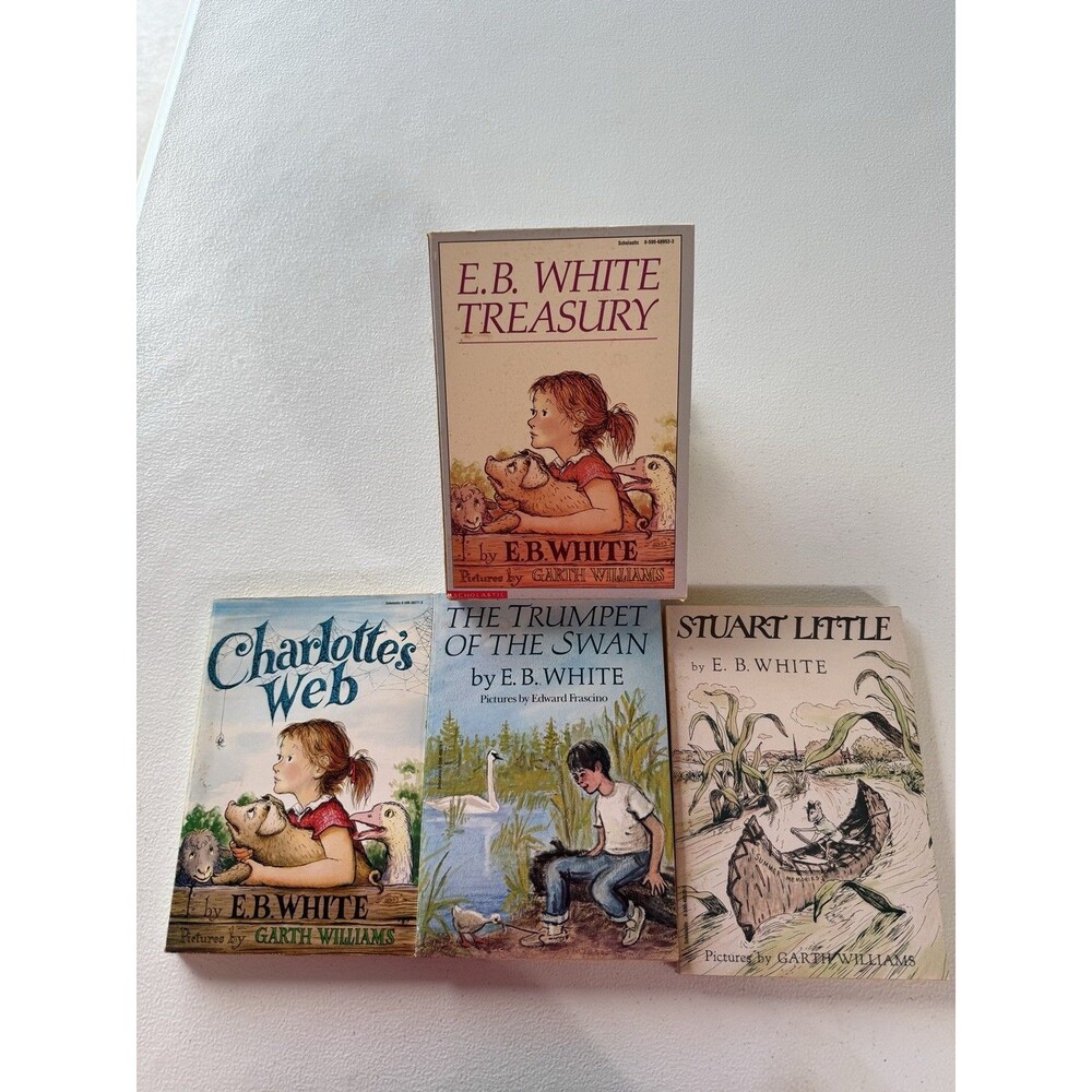 E.B. White Treasury 3-Book Boxed Set (1987) Scholastic Vintage Paperback.